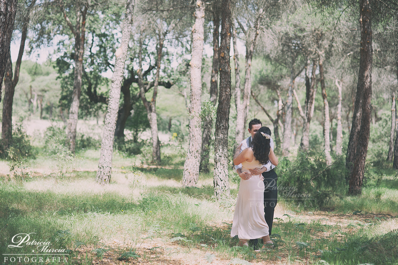 boda íntima en el bosque Patricia Murcia Fotografía